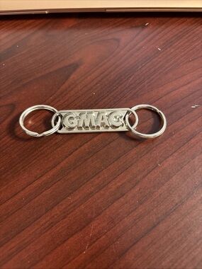 Vintage G.M.A.C. GM General Motors Keychain Chevrolet 2" Silver Tone Metal